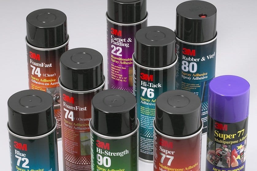 colle 3M en aérosol